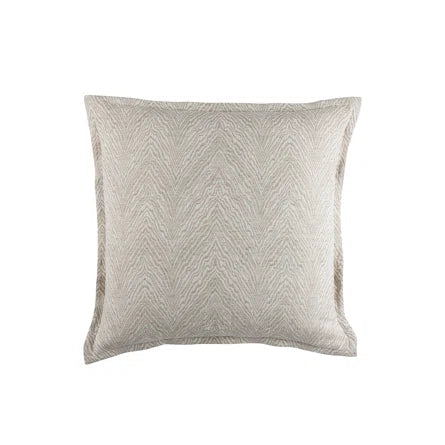Camel Cotton and Linen Jacquard Euro Pillow