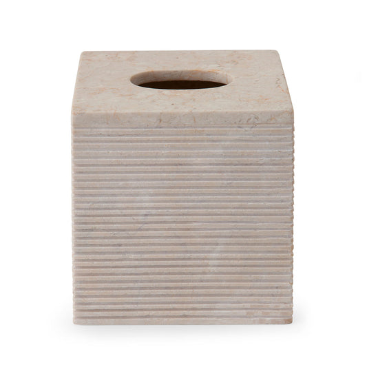 Limestone + Travertine Tissue Holder