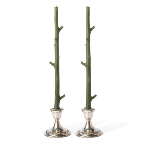 Maple Candlesticks, Pair