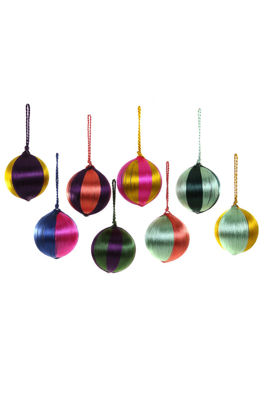 Threaded Colorful Ornaments