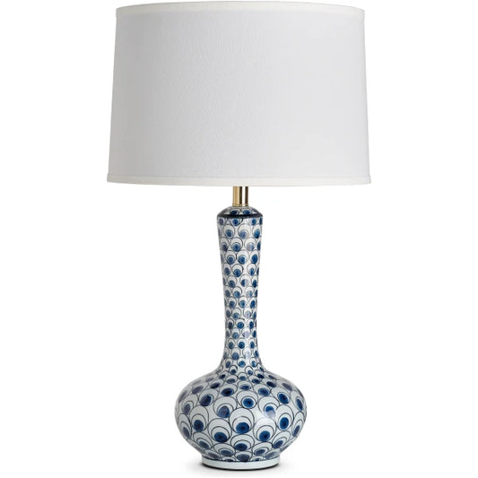 Long Neck Pheasant Table Lamp in Blue