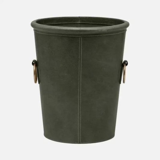 Forrest Leather Wastebasket
