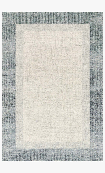 Runner in Grey with Blue Border