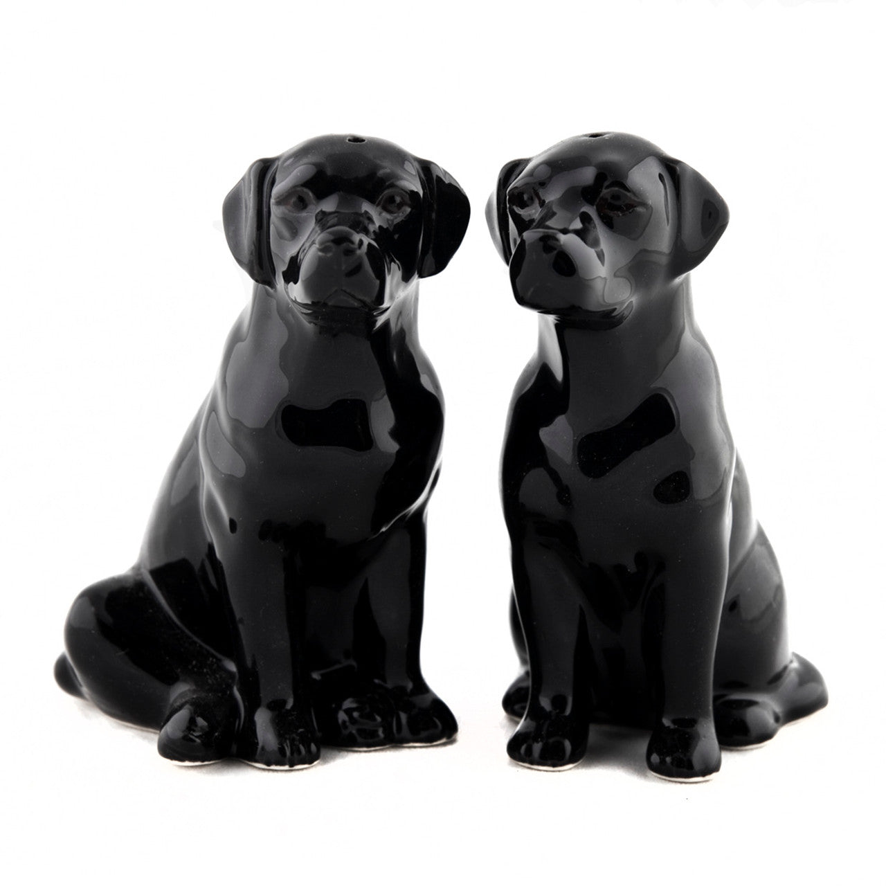 Black Lab Salt and Pepper Shakers