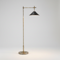 Silver Wrought Iron Floor Lamp