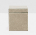 Square Canister, Storm Full-Grain Leather