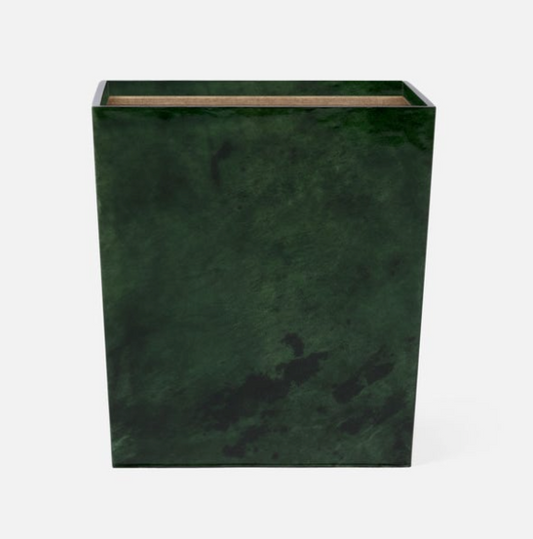 Emerald Gloss Vellum Wastebasket
