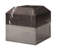 Smokey Crystal + Black Marble Box