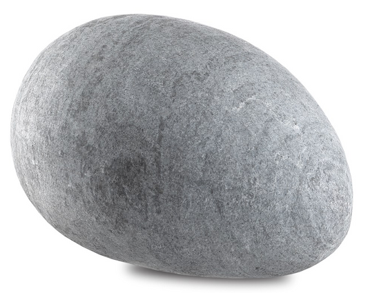 Grey Marble Egg Sculpture