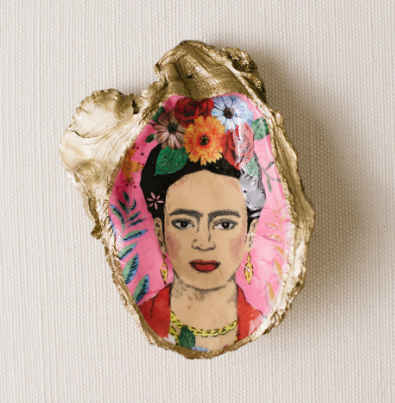 Decoupage Oyster Shells