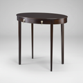 Thomas O'Brien Oval Side Table with Single Drawer