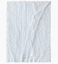 Cable Knit Throw in Ivory