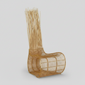Yoda Rattan Chair in Natural