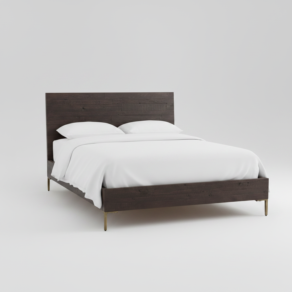 Mixed Reclaimed Wood Bed, Queen