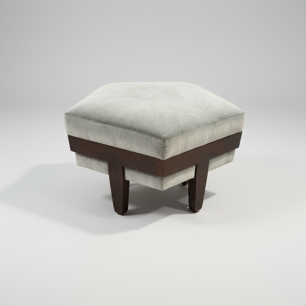 Modular Ottoman in Espresso Velvet