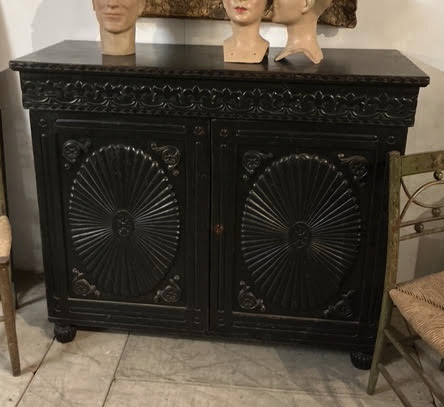 Ebonised Anglo Indian Buffet