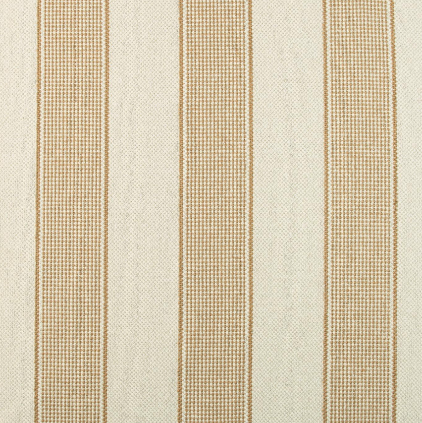 Chunky Caramel Striped Long Sofa