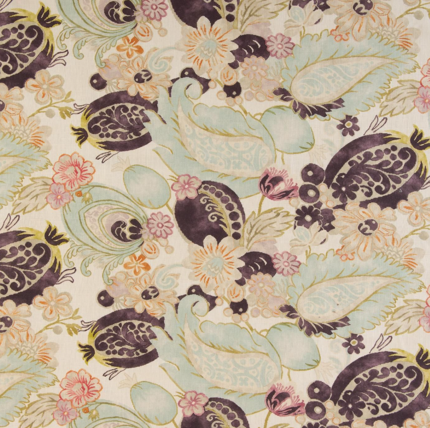 Paisley Linen Sofa