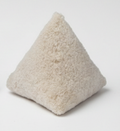 Curly Sheepskin Pyramid Cushion