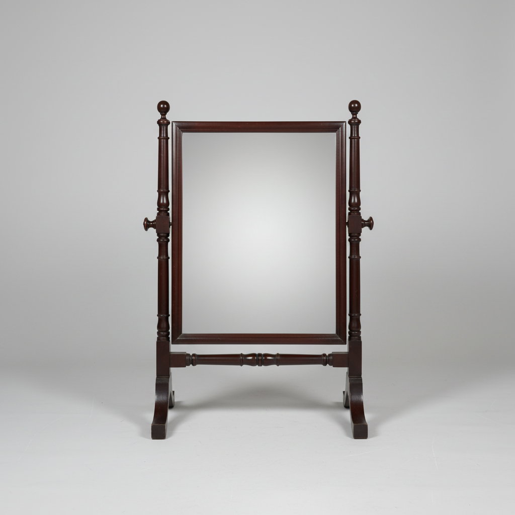Burr Maple Wood Dressing Mirror