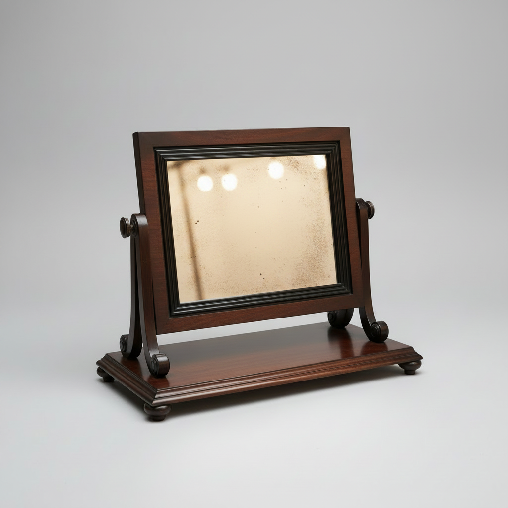 Regency Toilet Mirror with Original Mercury Glass