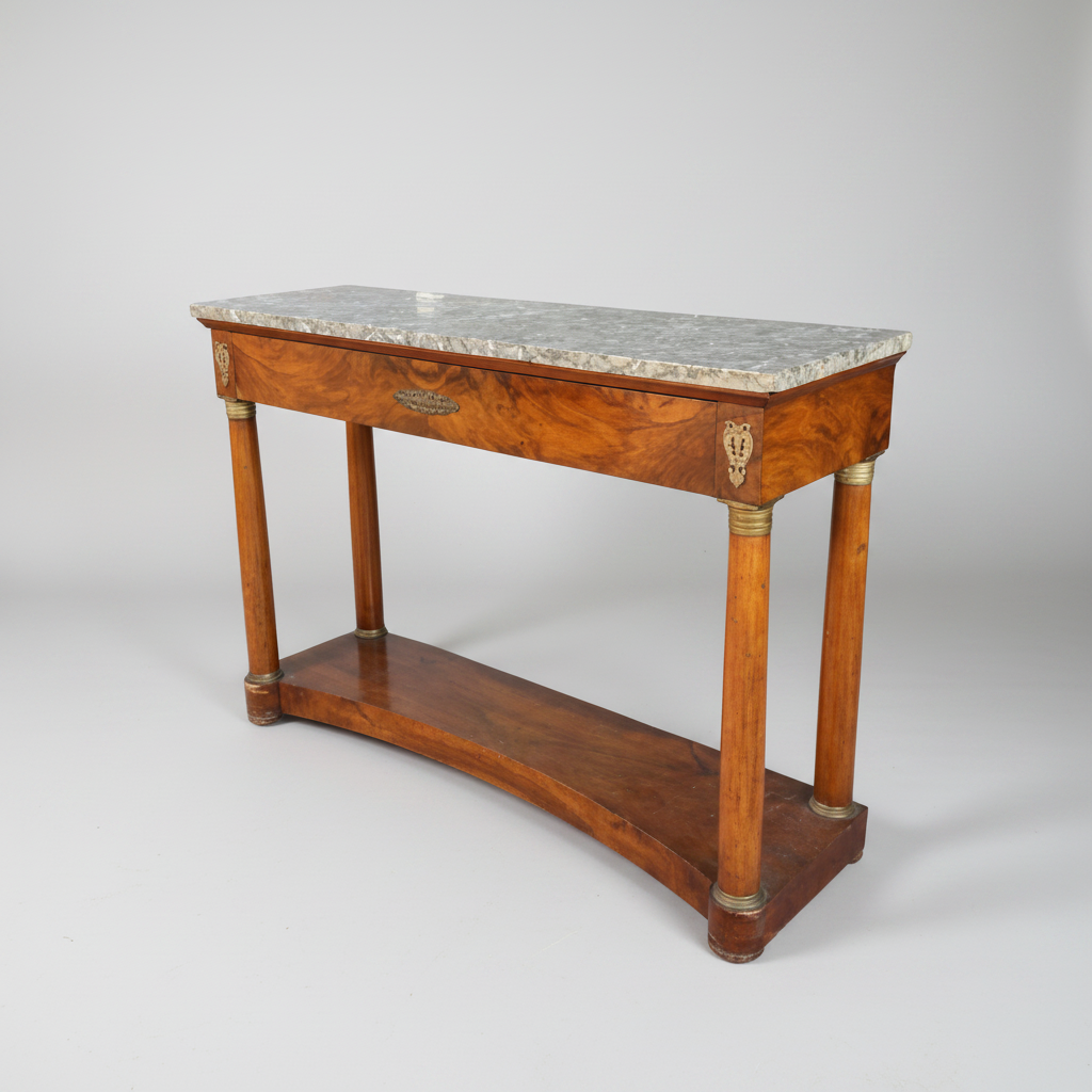 Antique Console with Marble Top