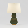 Green and Gold Jug Table Lamp
