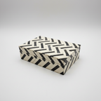 Black and White Horn Tile Box