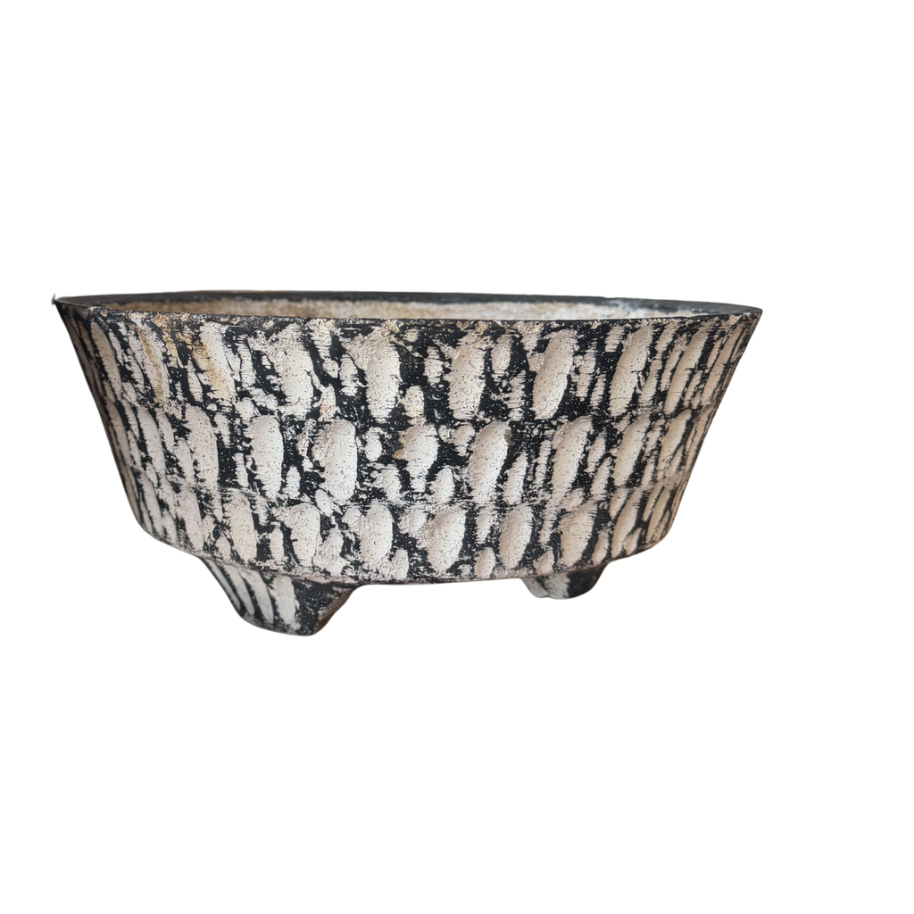Black and White Pottery Planters