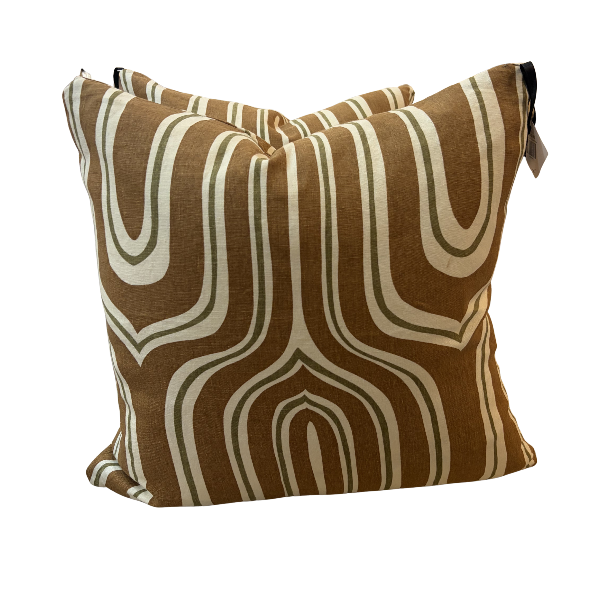 Retro Burn Orange Pillow