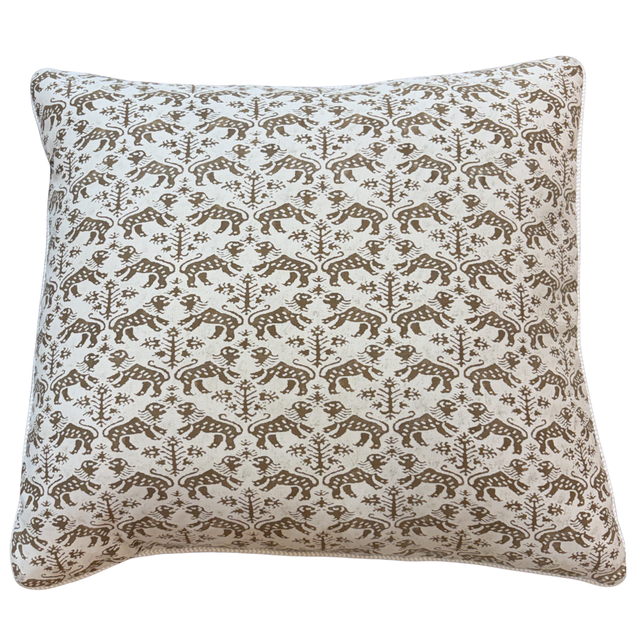 Taupe Fortuny Pillow