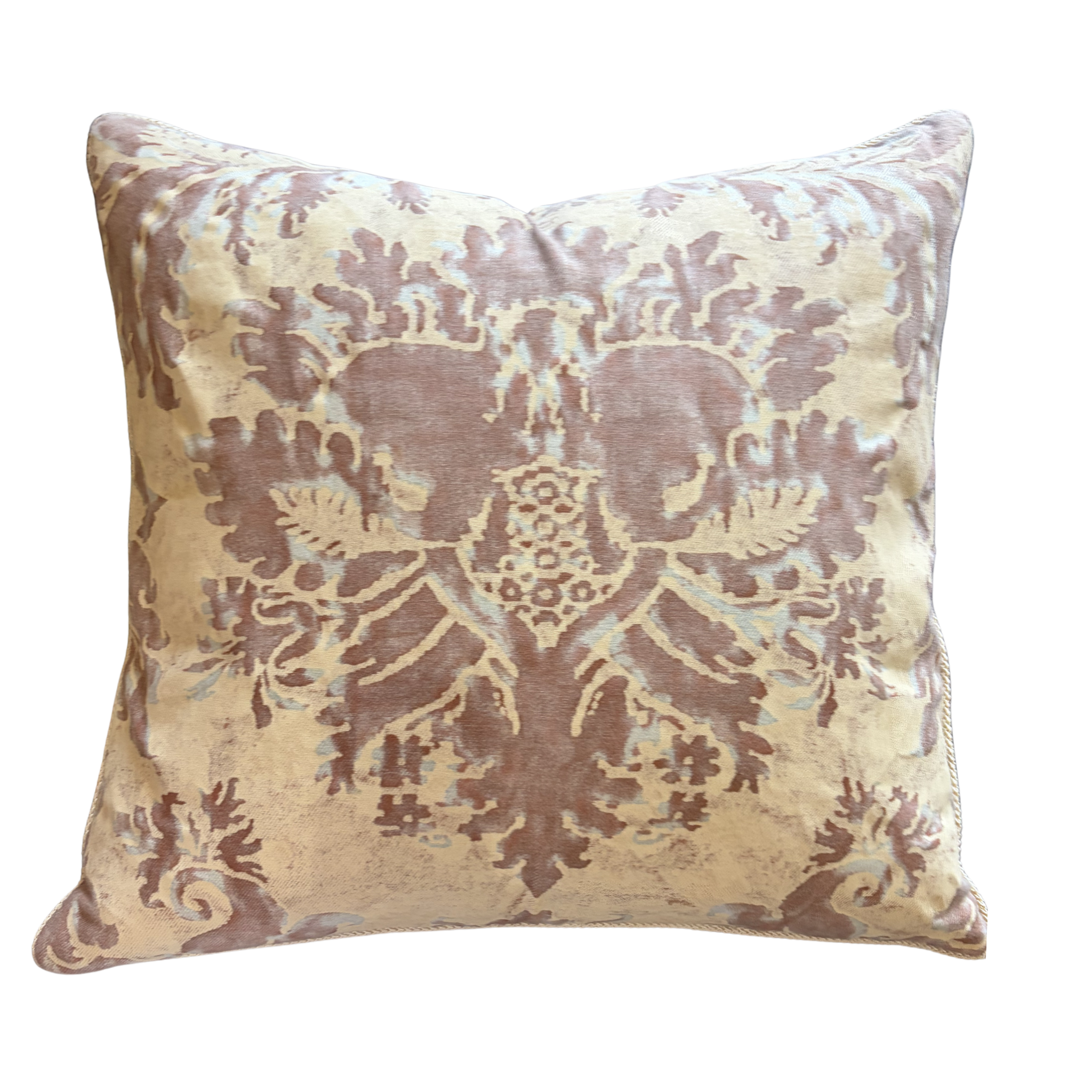 Rose and Blue Fortuny Pillow