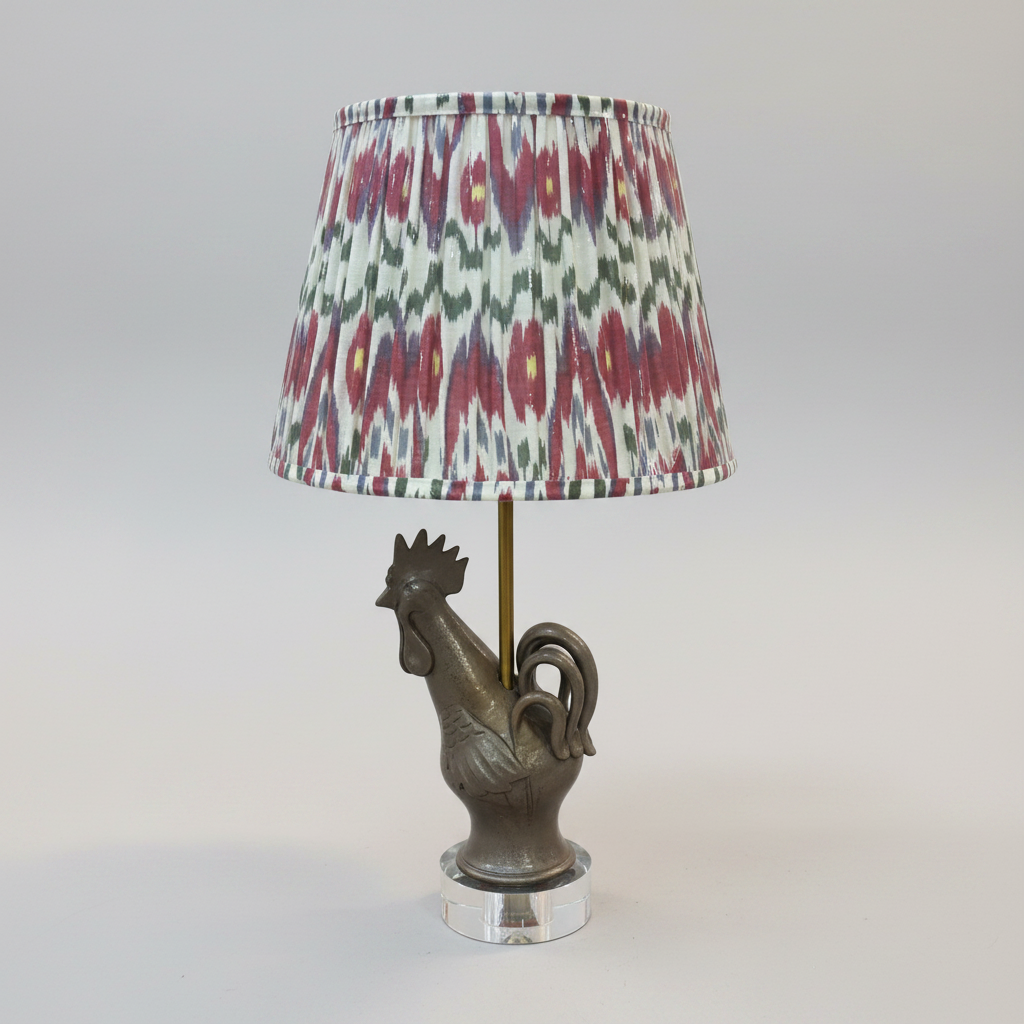 Rooster Table Lamp with Lucite Base