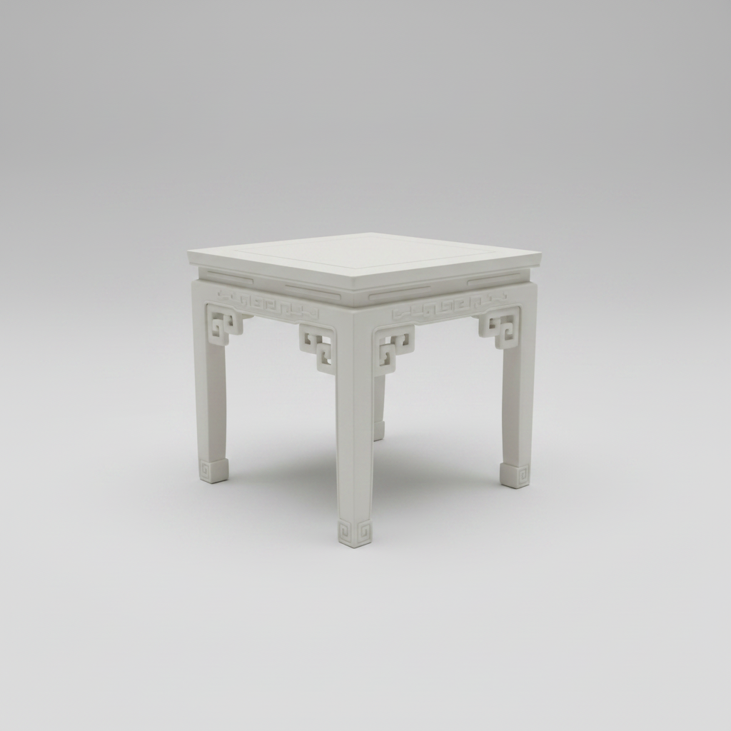 Vintage Greek Key Side Table
