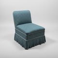 Blue Box Pleated Slipper Chair