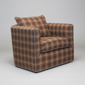 Wool Twill with Contrast Denim Piping Swivel
