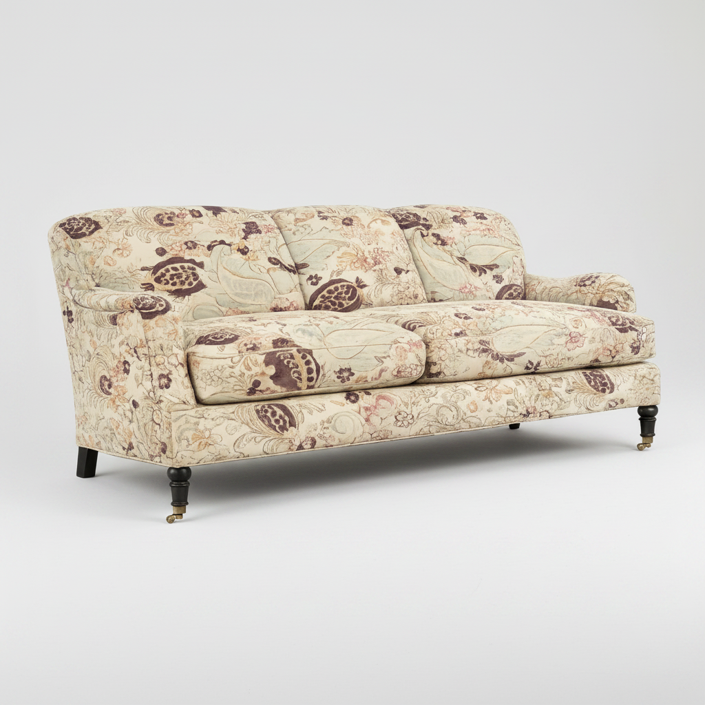 Paisley Linen Sofa