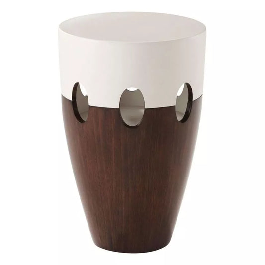 Cream and Walnut Drink Table