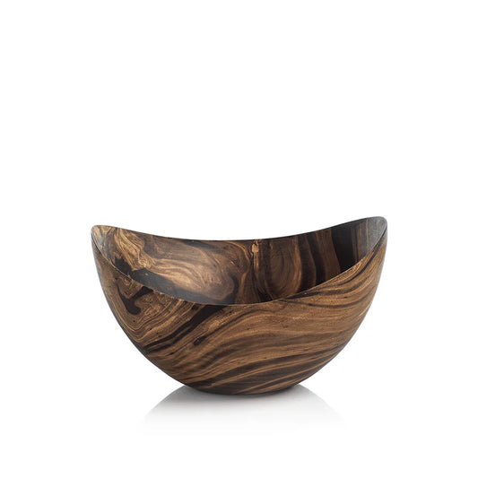Marbleized Mango Wood Bowl