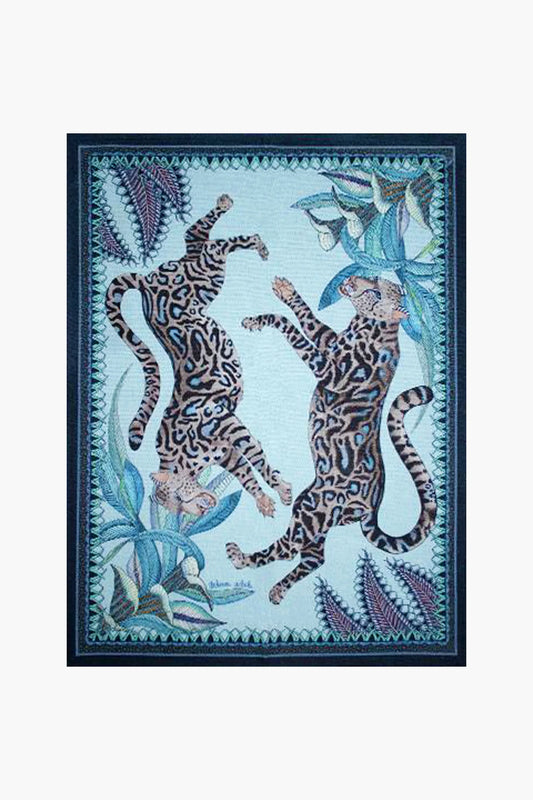 Cheetah Kings Tea Towel- Tanzanite