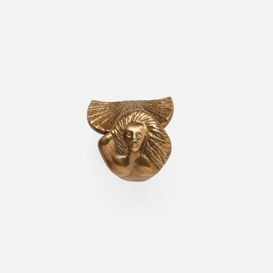 Antique Brass Mermaid Napkin Rings, Set of 4