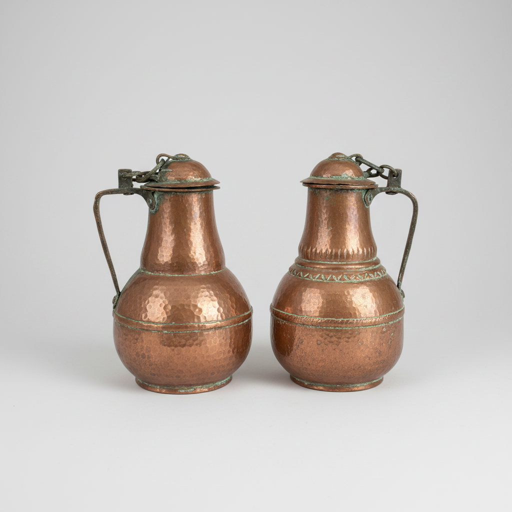 c1700's Wine Pitchers Copper