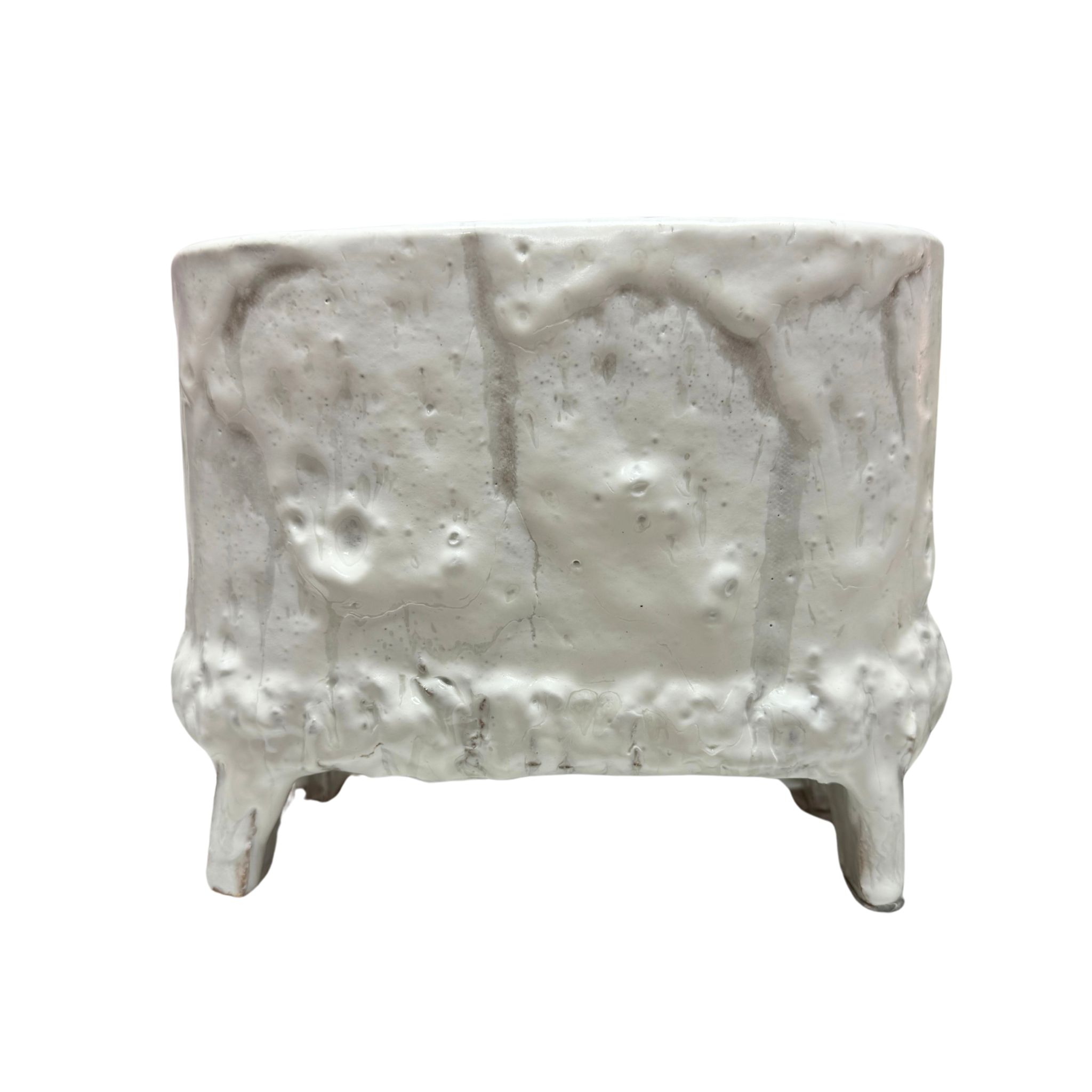 White Footed Ceramic Pots