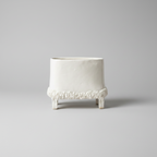 White Footed Ceramic Pots