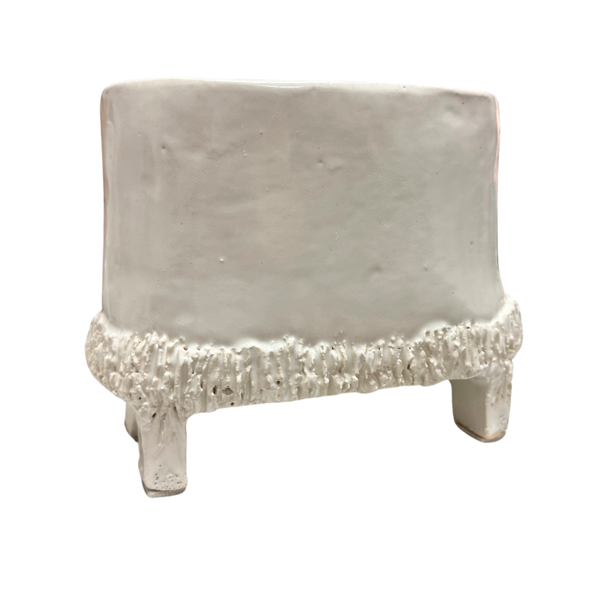 White Footed Ceramic Pots