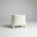White Footed Ceramic Pots