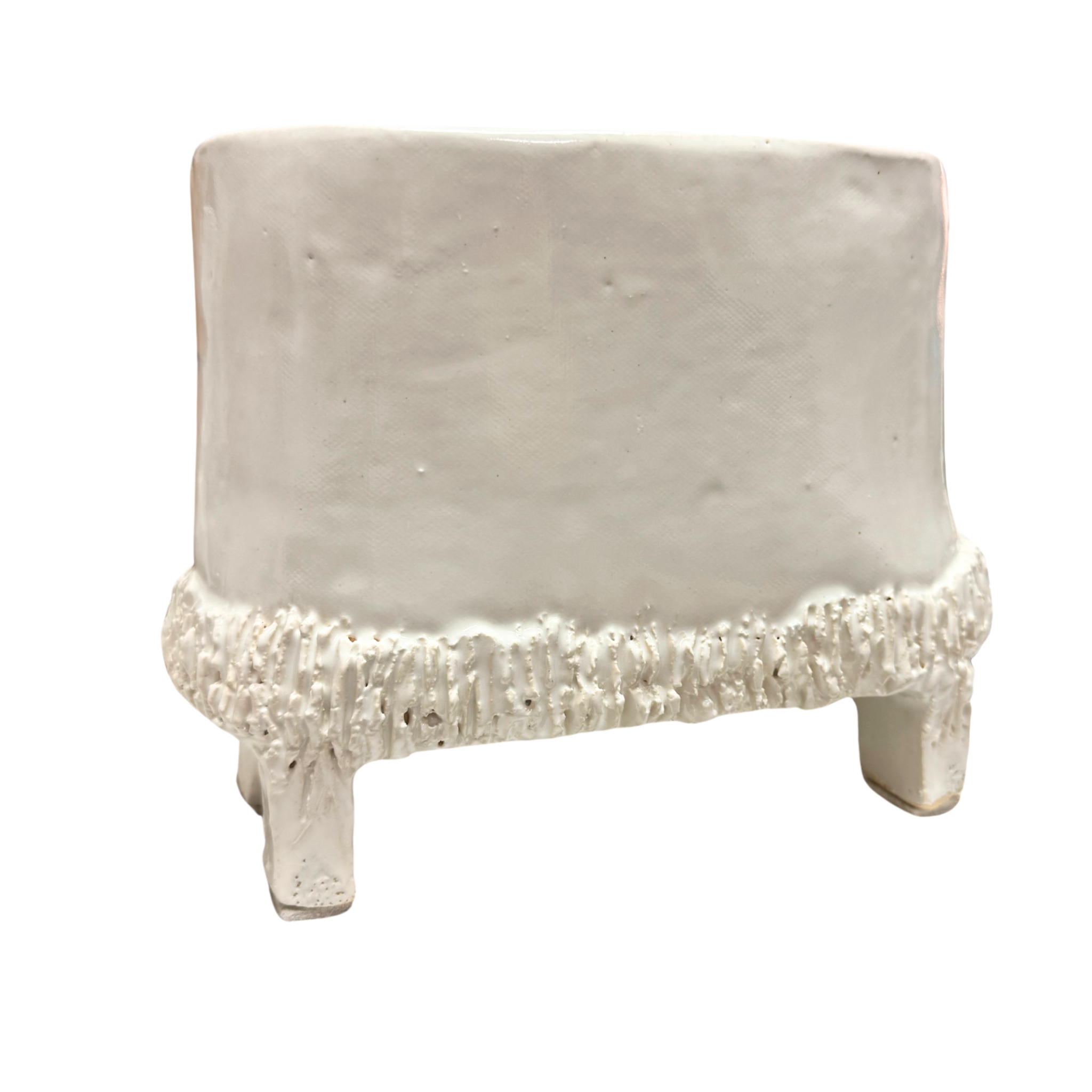 White Footed Ceramic Pots