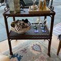 Vintage Wicker Barcart on Wheels