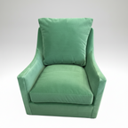 Jules Swivel in Emerald Velvet