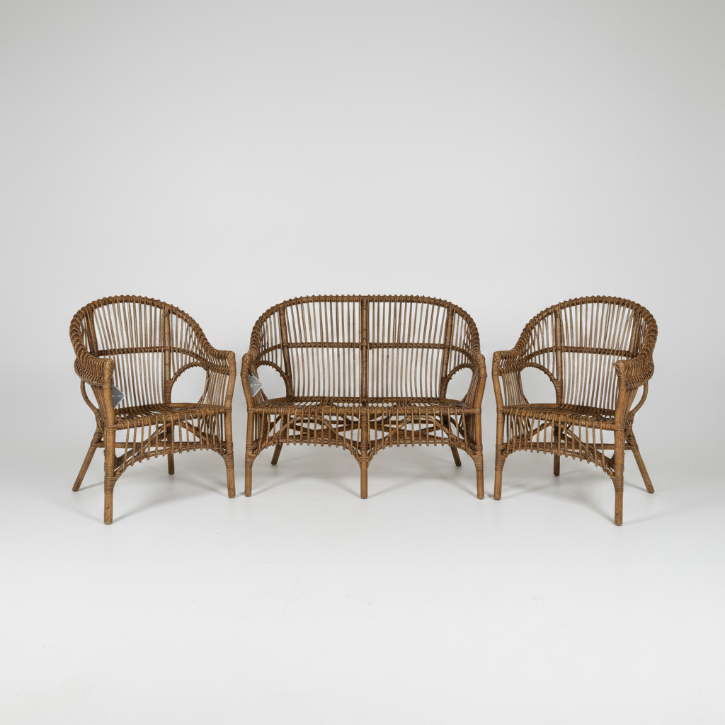 1970's Wicker Set